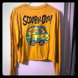 Long sleeve crop top.